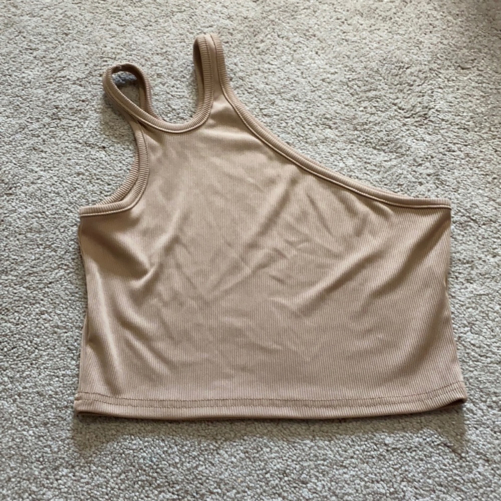 one shoulder tank top